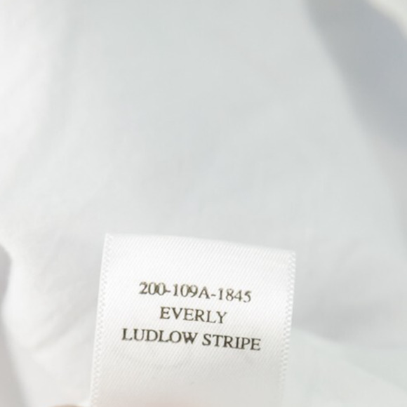 Rails Size Small S Blue Ludlow Stripe V Tie Neck Long Sleeve Linen Mini Dress - Picture 4 of 7